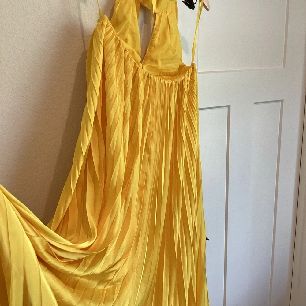 Hutch Pleated Halter Maxi Dress Anthropologie - Picture 12 of 15